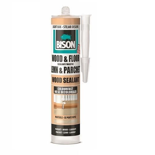 Mastic pentru lemn BISON Wood Sealant, 300ml, stejar deschis