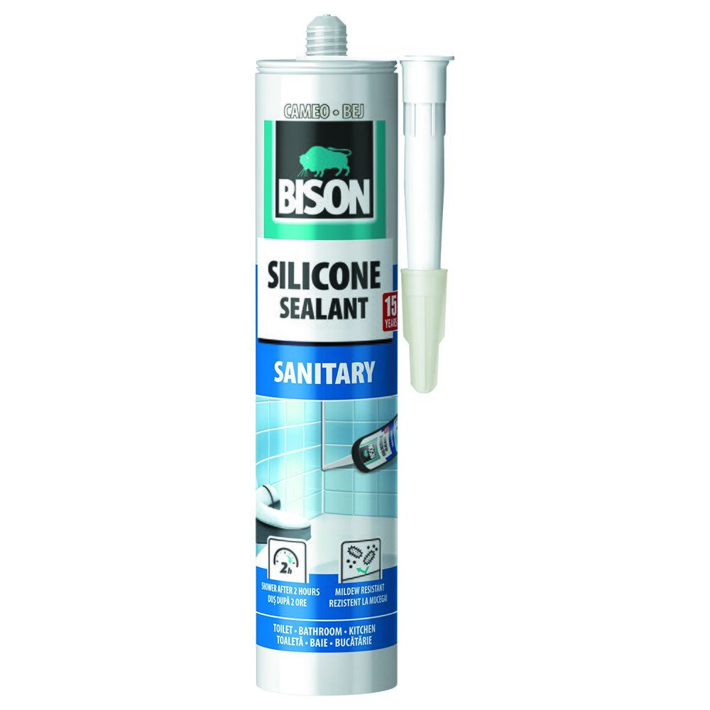 Silicon Sanitar BISON, 280ml, bej
